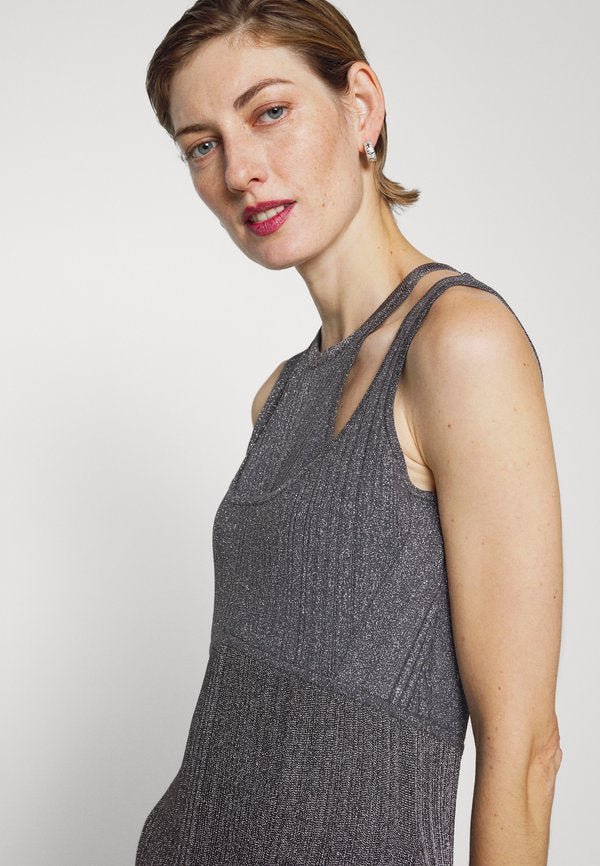 Hervé Léger VARIEGATED RIB GOWN