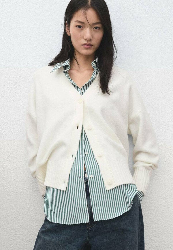 Mango Cardigan - white