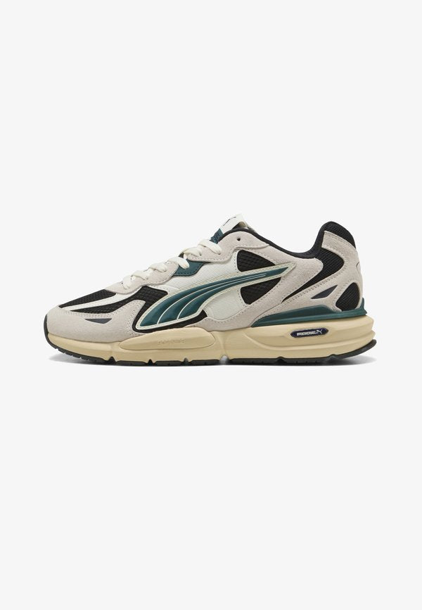 Puma FADE SNEAKERS UNISEX - Trainers - black warm white dark green