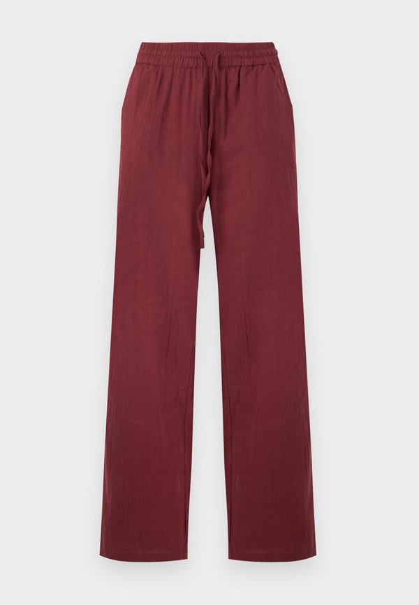 ONLY Trousers - oxblood red