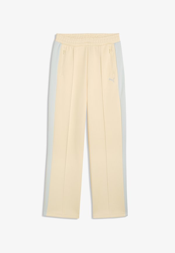 Puma T7 ALWAYS ON STRAIGHT TRACK PANTS OP - Tracksuit bottoms - buttercream-créme de mint