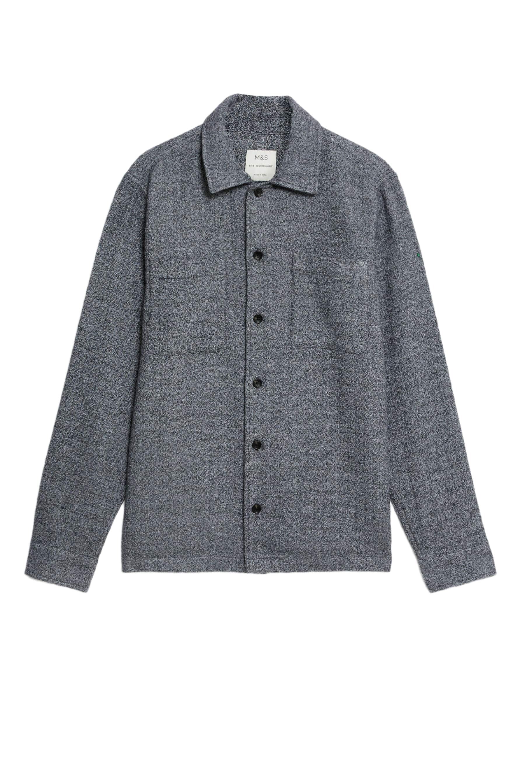 Marks & Spencer PURE COTTON TEXTURED OVER SHIRT