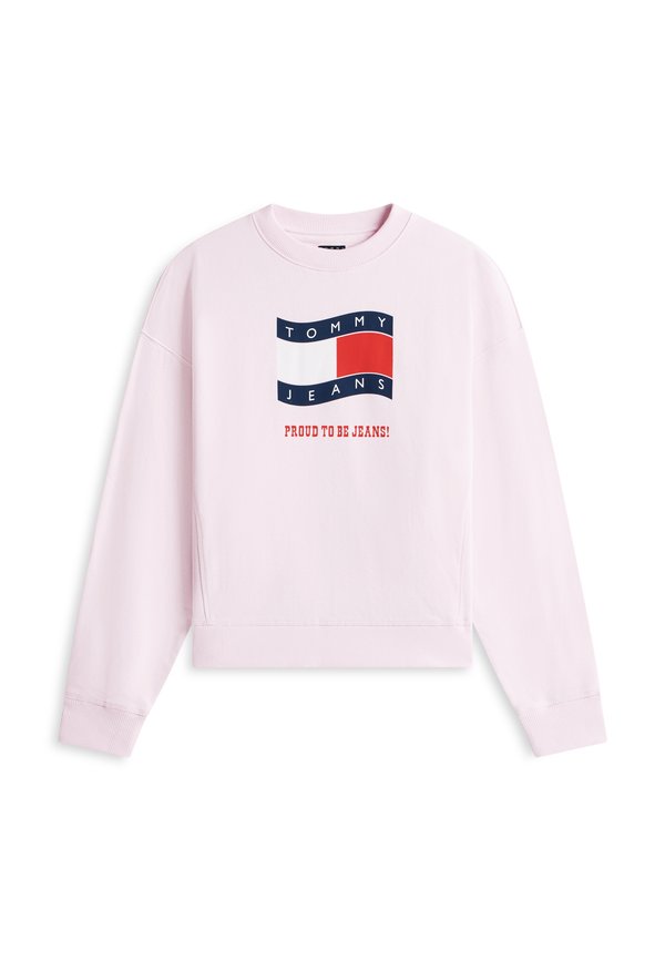 Tommy Jeans WAVY FLAG SUEDED TERRY BOXY SWEATSHIRT
