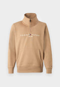 Tommy Hilfiger LOGO MOCKNECK - Sweatshirt - timeless camel