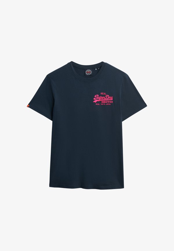 Superdry & Co VINTAGE LOGO EMBROIDERED  - Print T-shirt - eclipse navy