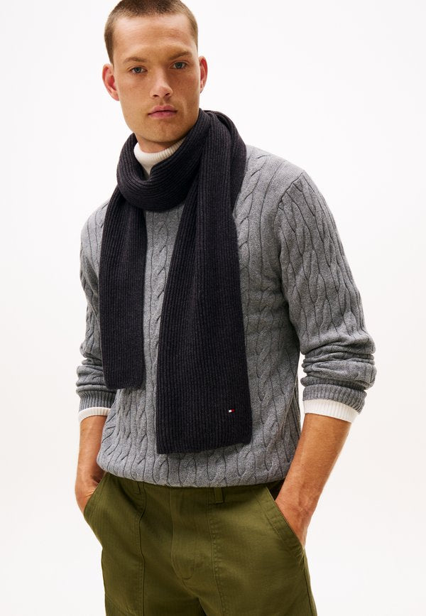 Tommy Hilfiger FLAG SCARF - Scarf - charcoal gray