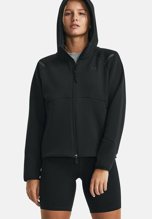 Under Armour UNSTOPPABLE FLEECE - Zip-up sweatshirt - black