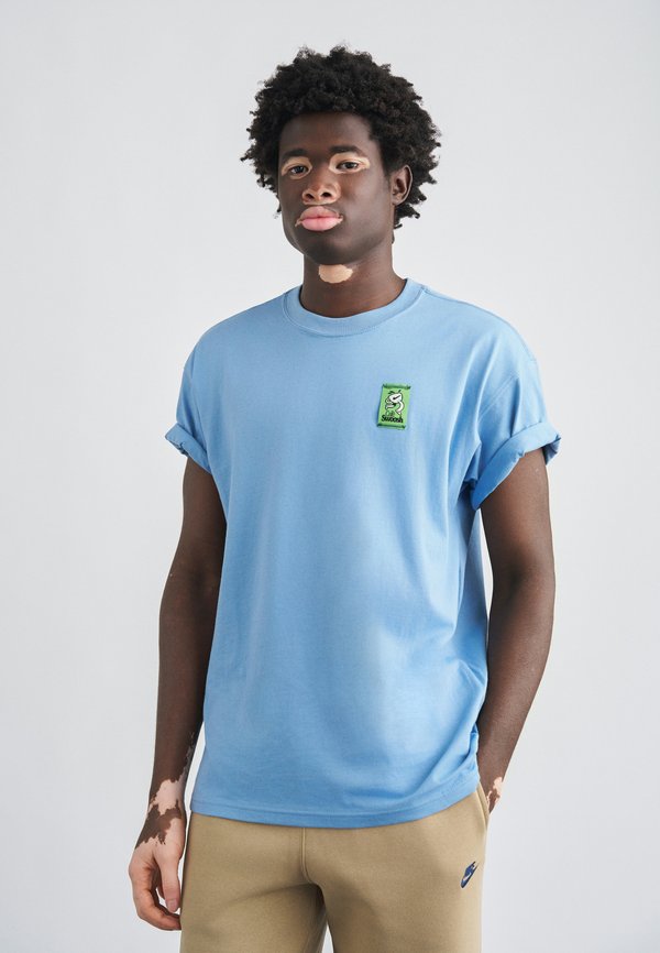Nike Sportswear TEE CAFE VAN - Print T-shirt - work blue