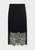 Good American SLIP MIDI SKIRT