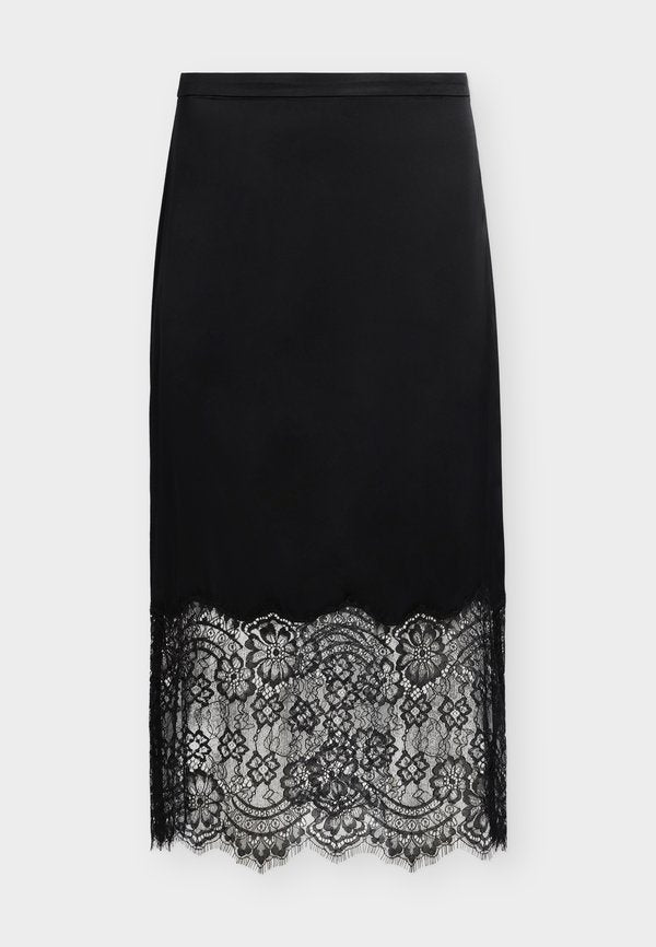 Good American SLIP MIDI SKIRT