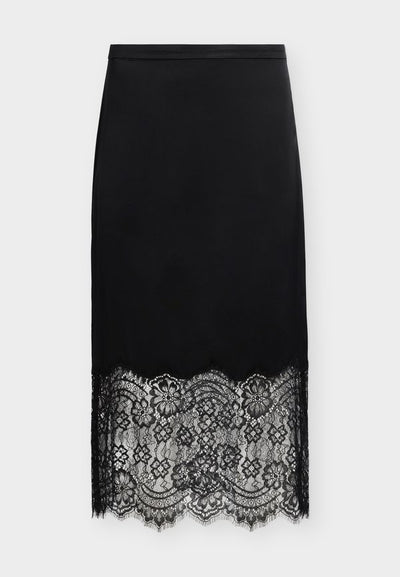 Good American SLIP MIDI SKIRT