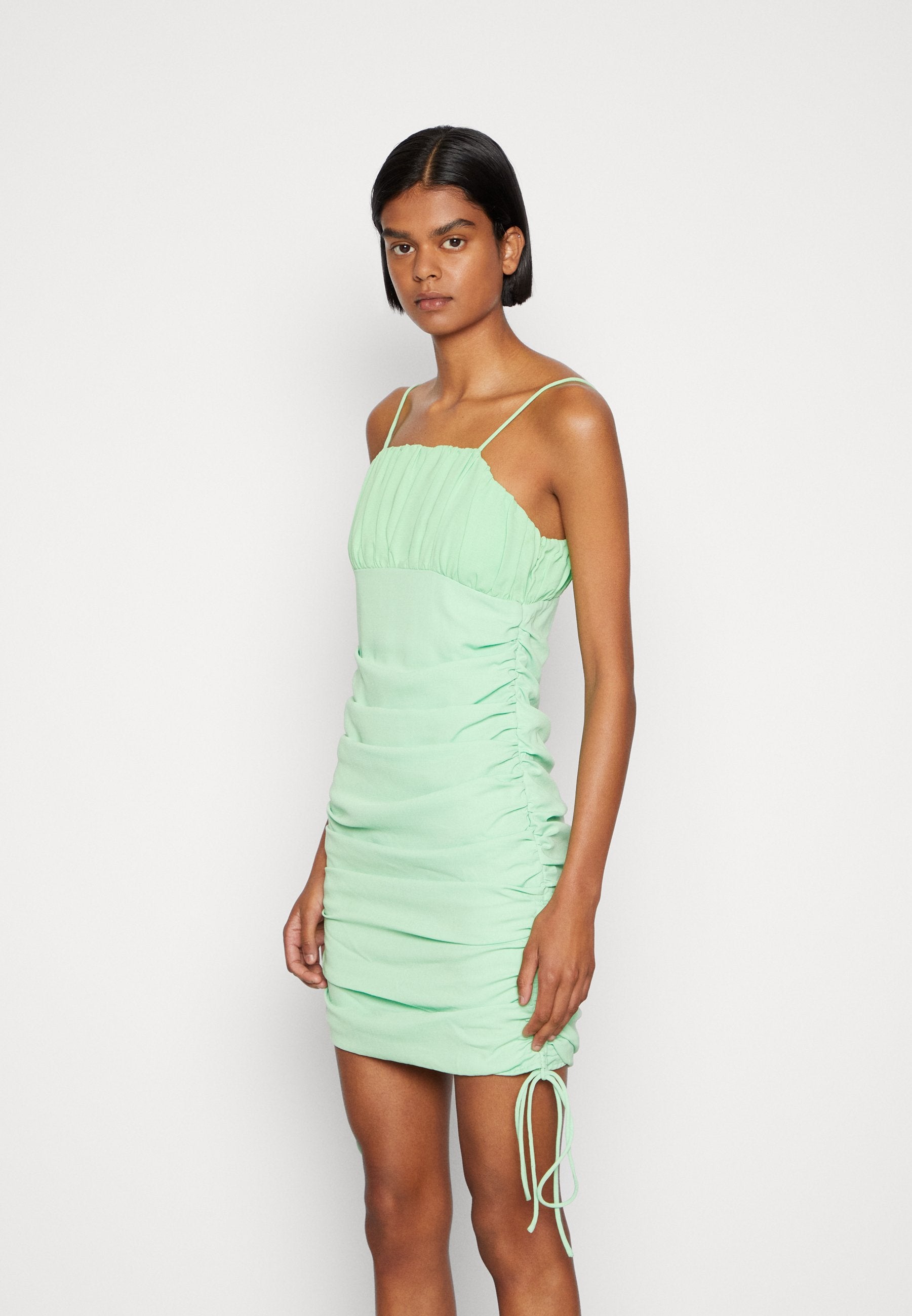 Glamorous GATHERED STRAPPY MINI DRESS