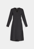 VILA VILOVIE NEW WRAP MIDI DRESS