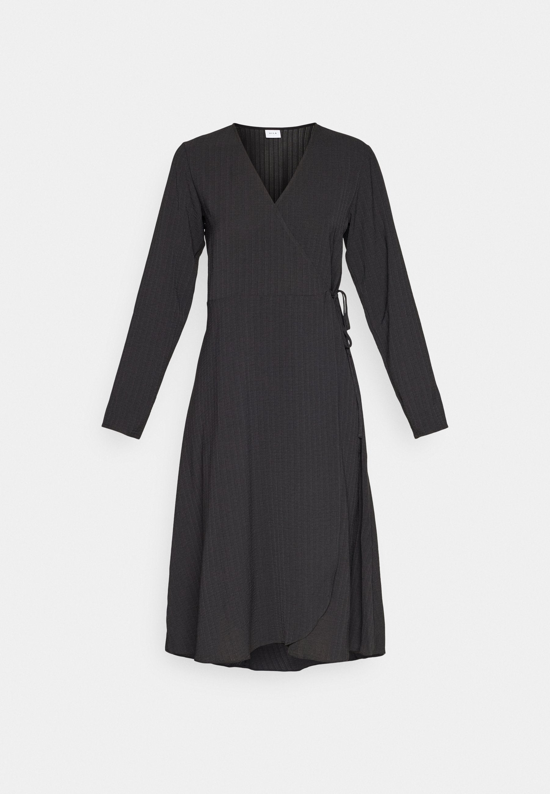 VILA VILOVIE NEW WRAP MIDI DRESS