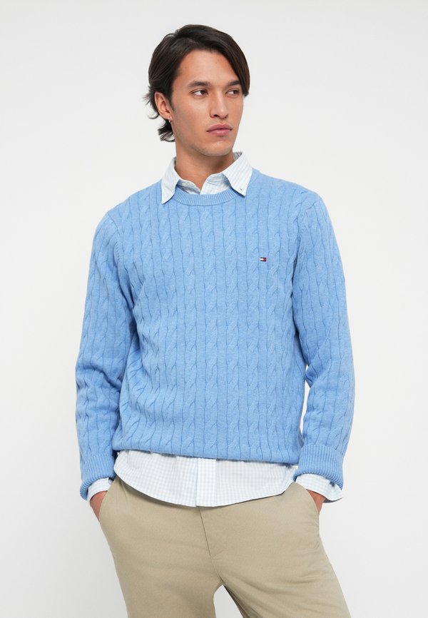 Tommy Hilfiger CLASSIC CABLE CREW NECK  ELEVATED ESSENTIALS
