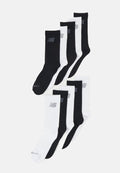New Balance CUSHIONED CREW SOCKS UNISEX 10 PACK - Sports socks - black/white