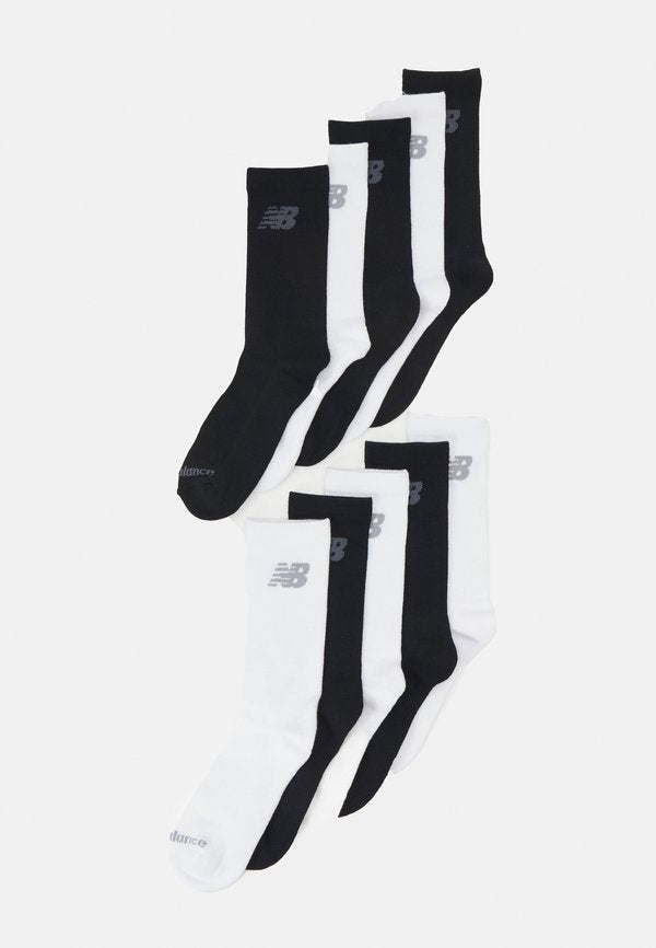 New Balance CUSHIONED CREW SOCKS UNISEX 10 PACK - Sports socks - black/white