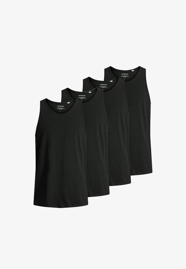 Jack & Jones 4ER PACK - Undershirt - schwarz