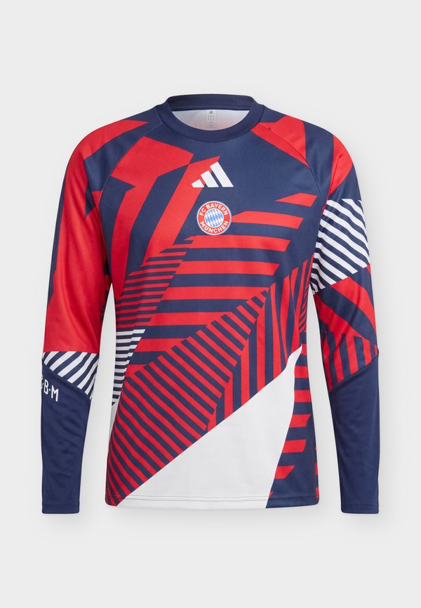 adidas Performance FC BAYERN 26/27 PRE MATCH WARM - Long sleeved top - night indigo/better scarlet