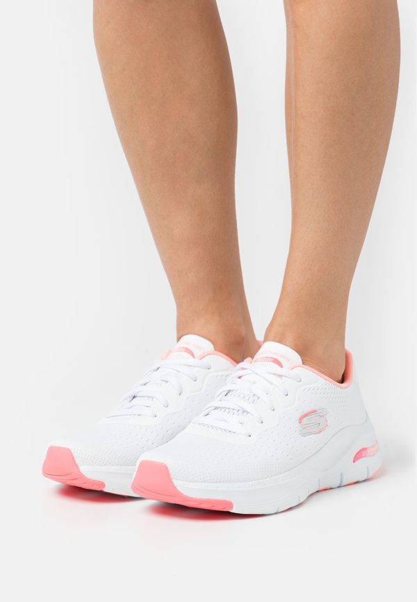 Skechers ARCH FIT - Trainers - white/pink