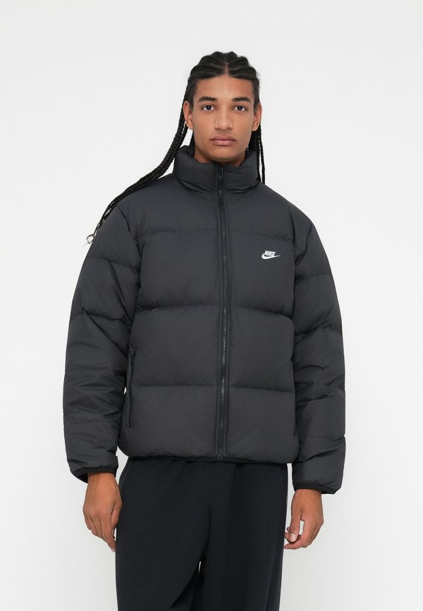 Nike Sportswear CLUB PUFFER JACKET - Down jacket - black/white