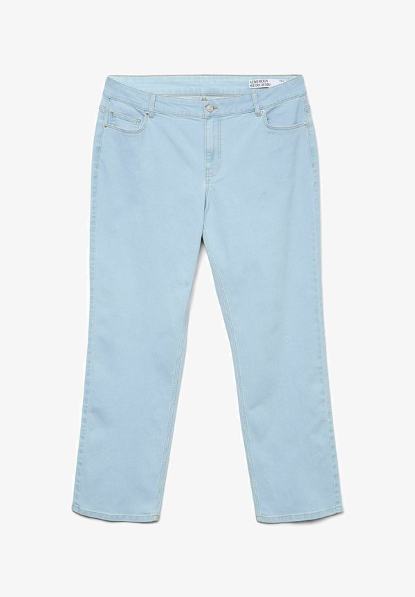 Vero Moda Curve Straight fit VMCJAKIE Mid rise - Straight leg jeans - light blue denim
