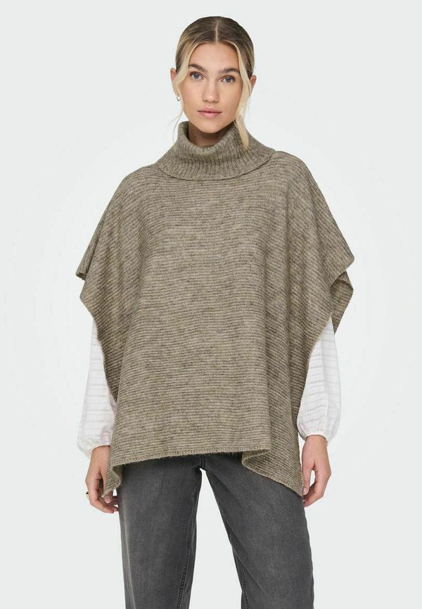 ONLY Poncho towel ONLLOVISA Poncho - Cape - camel