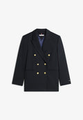 Tommy Hilfiger TIMELESS WOOL BLEND RELAXED DOUBLE BREASTED BLAZER - Blazer - dark night navy