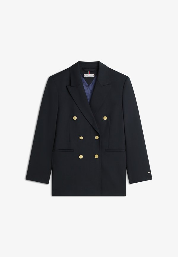 Tommy Hilfiger TIMELESS WOOL BLEND RELAXED DOUBLE BREASTED BLAZER - Blazer - dark night navy
