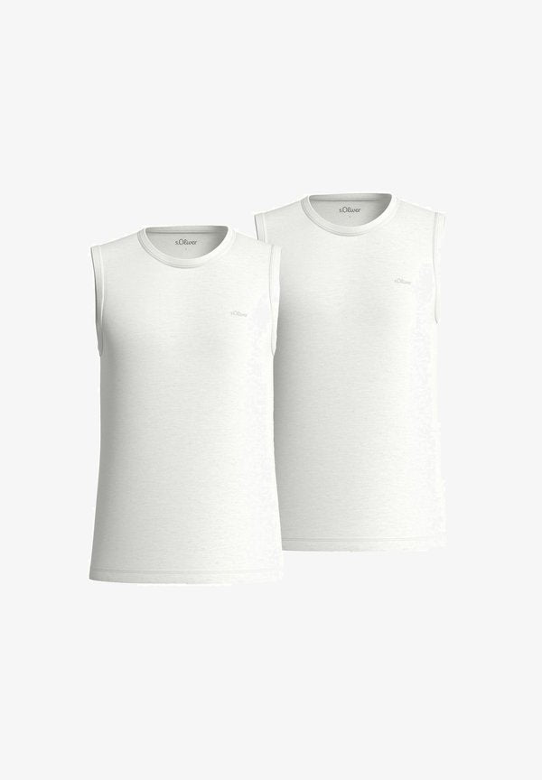 s.Oliver ÄRMELLOSES 2 PACK - Top - x weiß