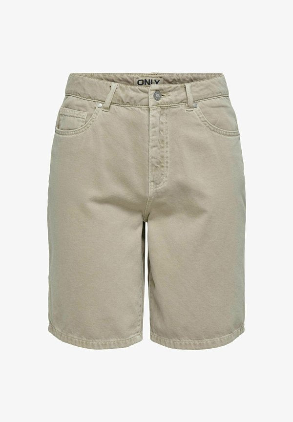 ONLY ONLSILLA BERMUDA  - Denim shorts - plaza taupe
