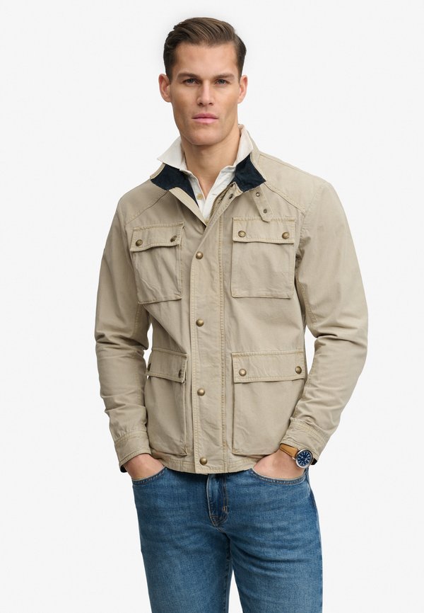 Superdry & Co SUPERDRY MERCHANT RIPSTOP RACER JACKET.. - Summer jacket - stonewash taupe brown
