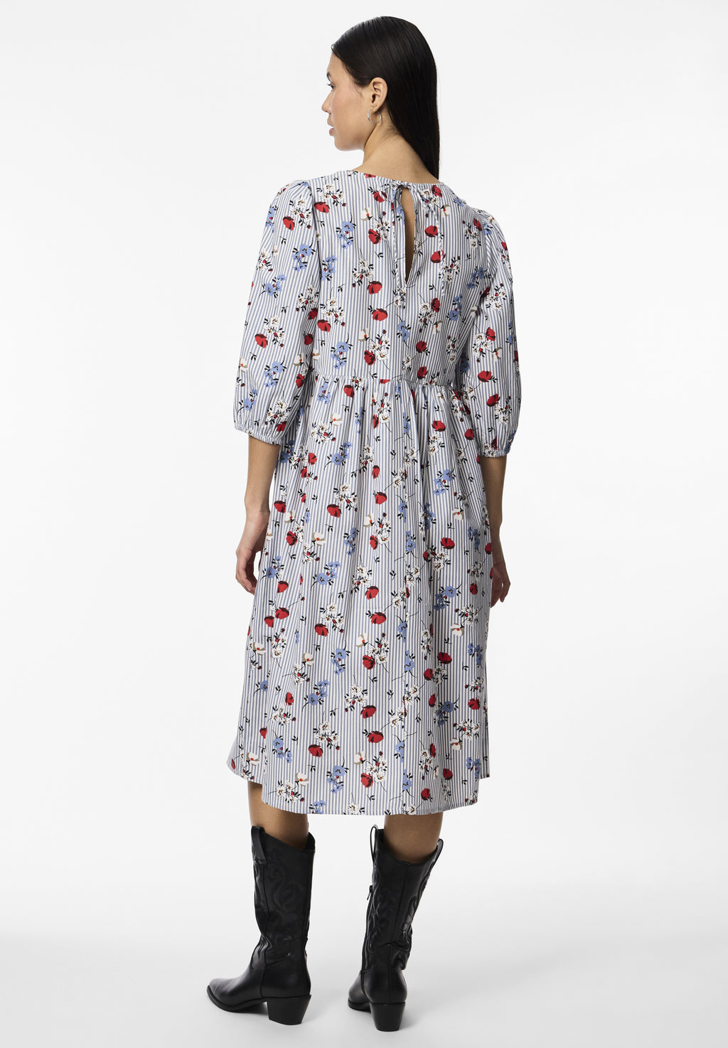Pieces PCFINA 3/4 MIDI DRESS