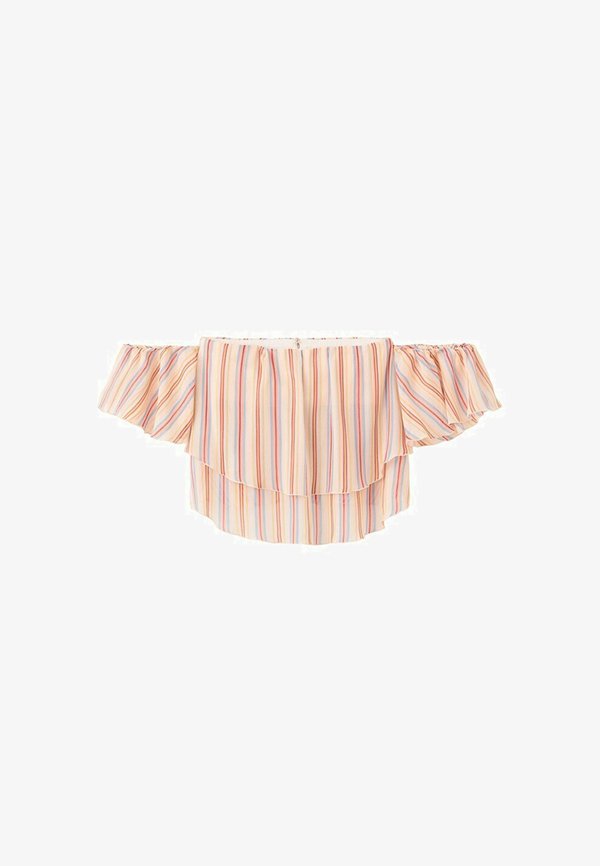 Mango ADULT - Blouse - beige red blue