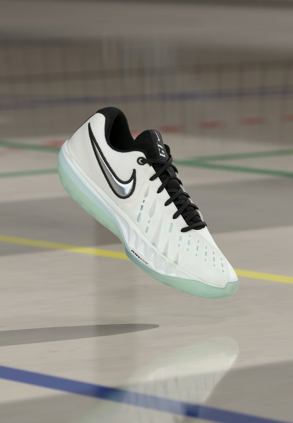 Nike Performance AIR ZOOM G.T. CUT ACADEMY 2 UNISEX - Basketball shoes - white/black/glacier blue/summit white