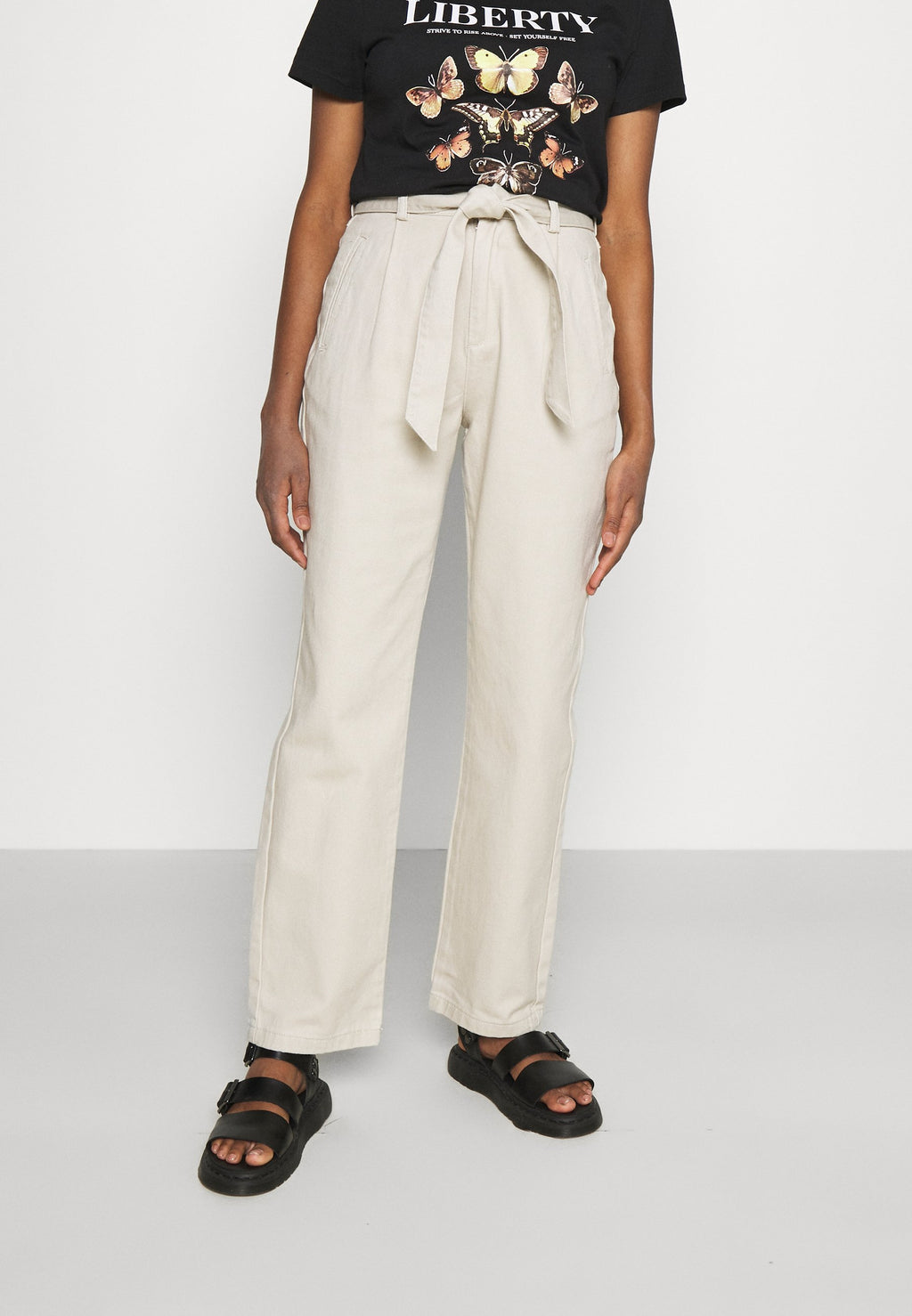 Nly by Nelly TIE WAIST TWILL PANTS