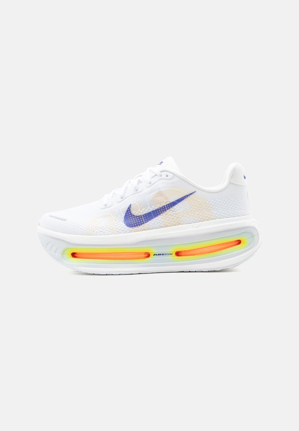 Nike Performance VOMERO PREMIUM - Road running shoes - white/lapis/total orange/laser orange/hydrogen blue/football grey