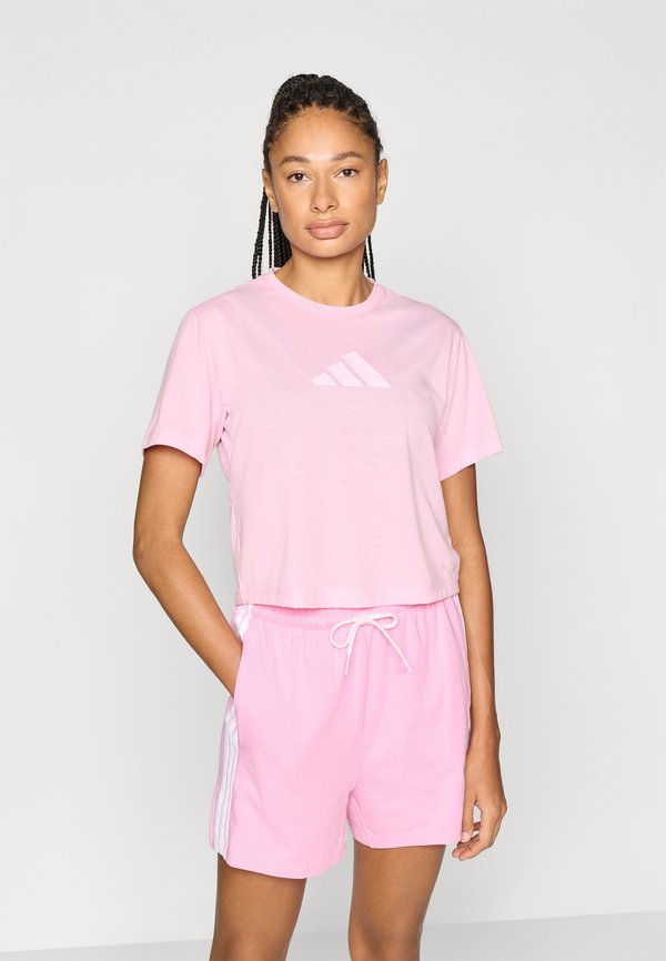 adidas Performance ADIDAS WORKOUT ESSENTIALS BIG PERFORMANCE LOGO TRAINING - Print T-shirt - true pink