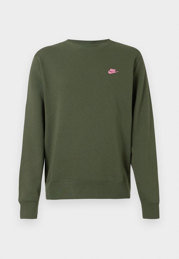 Nike Sportswear CLUB CREW - Sweatshirt - sequoia/pinksicle