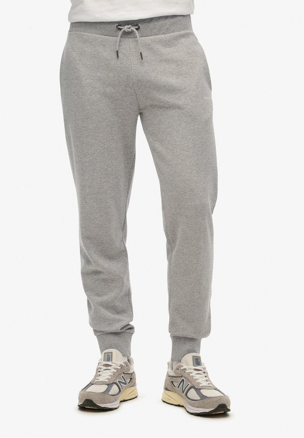 Superdry & Co PLAIN JOGGERS - Tracksuit bottoms - grey marl