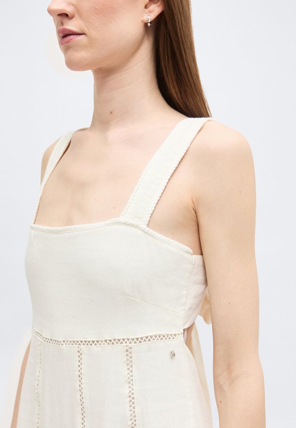 DKNY SEAMED TANK DRESS TIE BACK