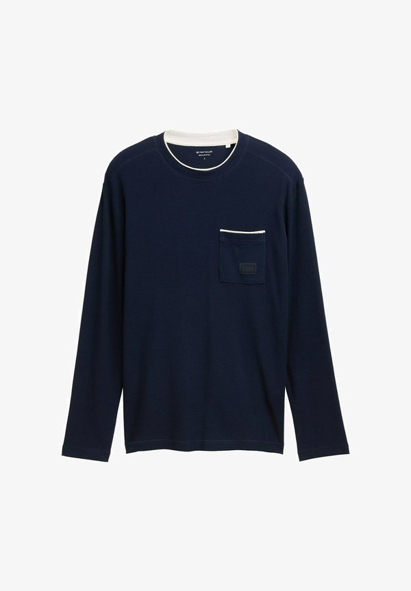 TOM TAILOR 2-IN-1 - Long sleeved top - sky captain blue
