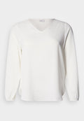 ONLY Carmakoma CARVICA L/S V-NECK TOP WVN NOOS