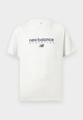 New Balance LINEAR GRAPHIC - Print T-shirt - ash heather
