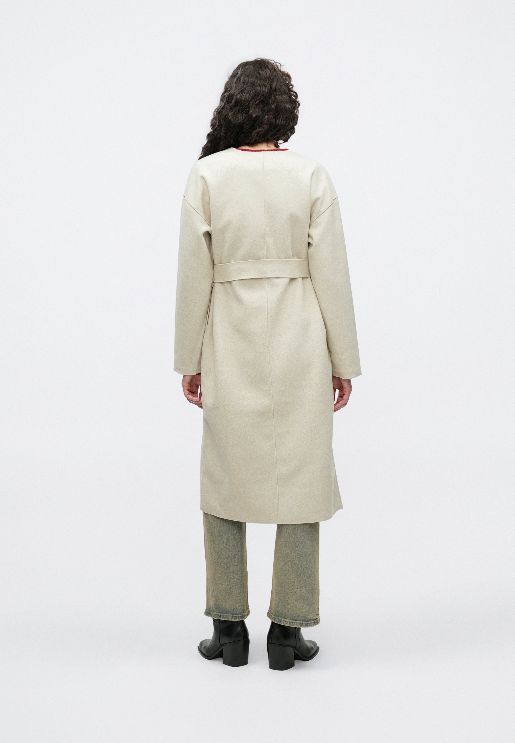 VILA VIBETTY BELT LONG JACKET