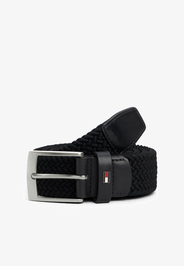 Tommy Hilfiger ADAN - Braided belt - black