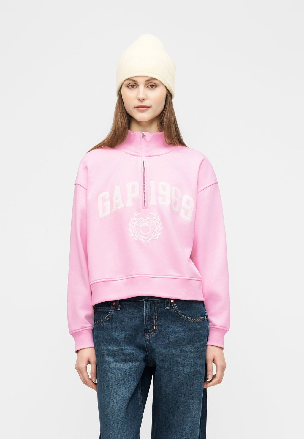 GAP LOGO JAN HALF ZIP