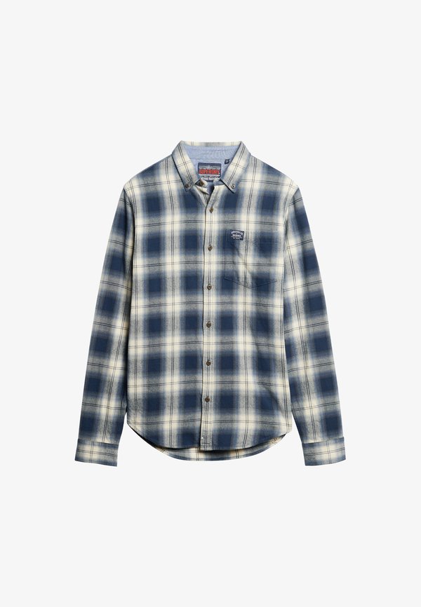 Superdry & Co LONG SLEEVE - Shirt - cedar check navy