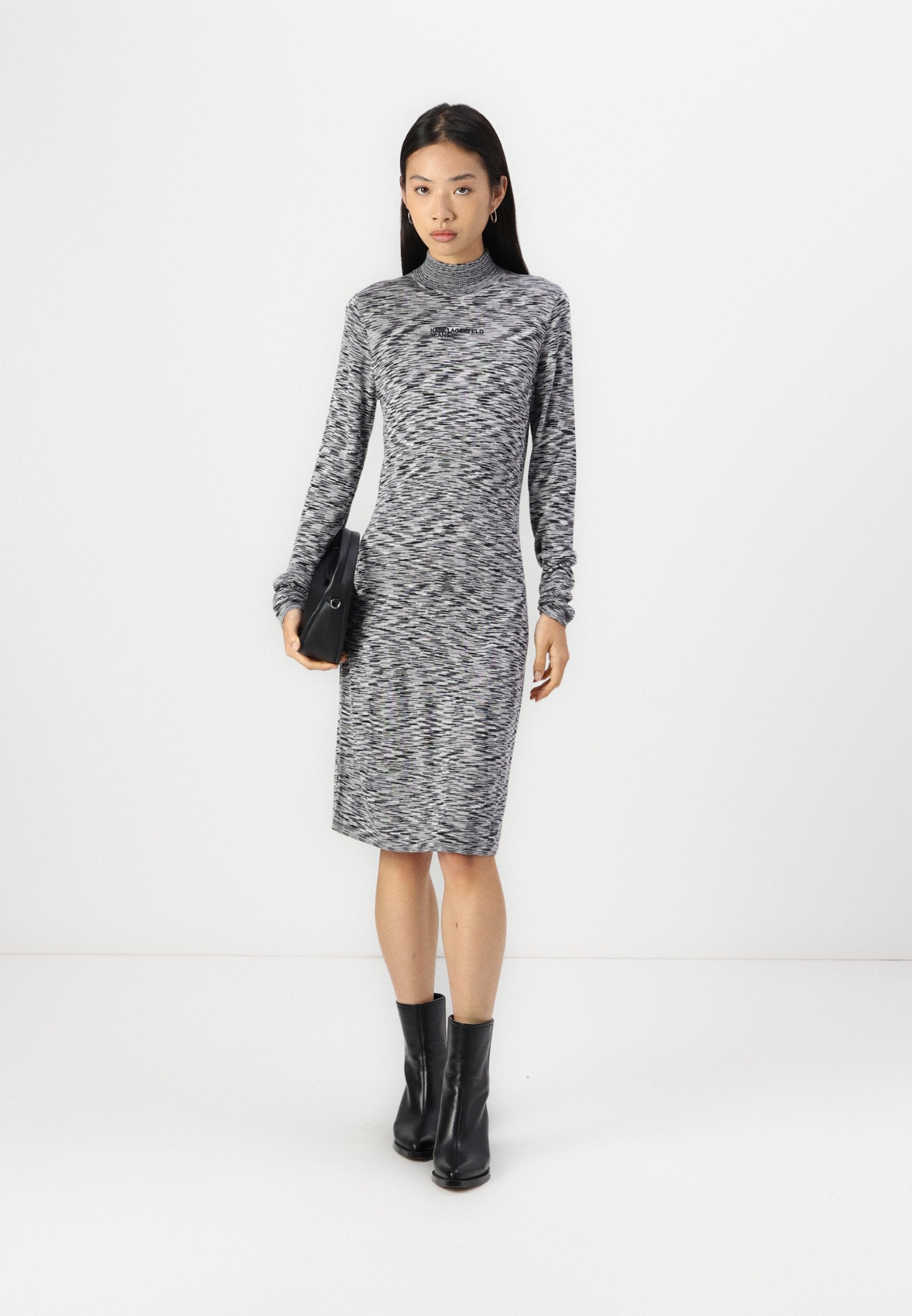 MOCK NECK DRESS Media 2