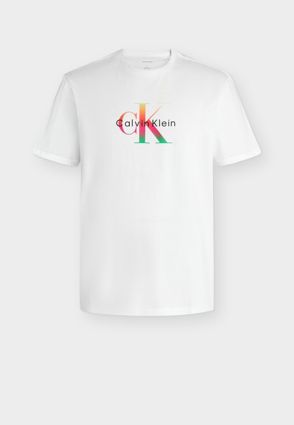 Calvin Klein Jeans 20S CK PRIDE26 GRAPHIC CLASSIC  - Print T-shirt - brilliant white